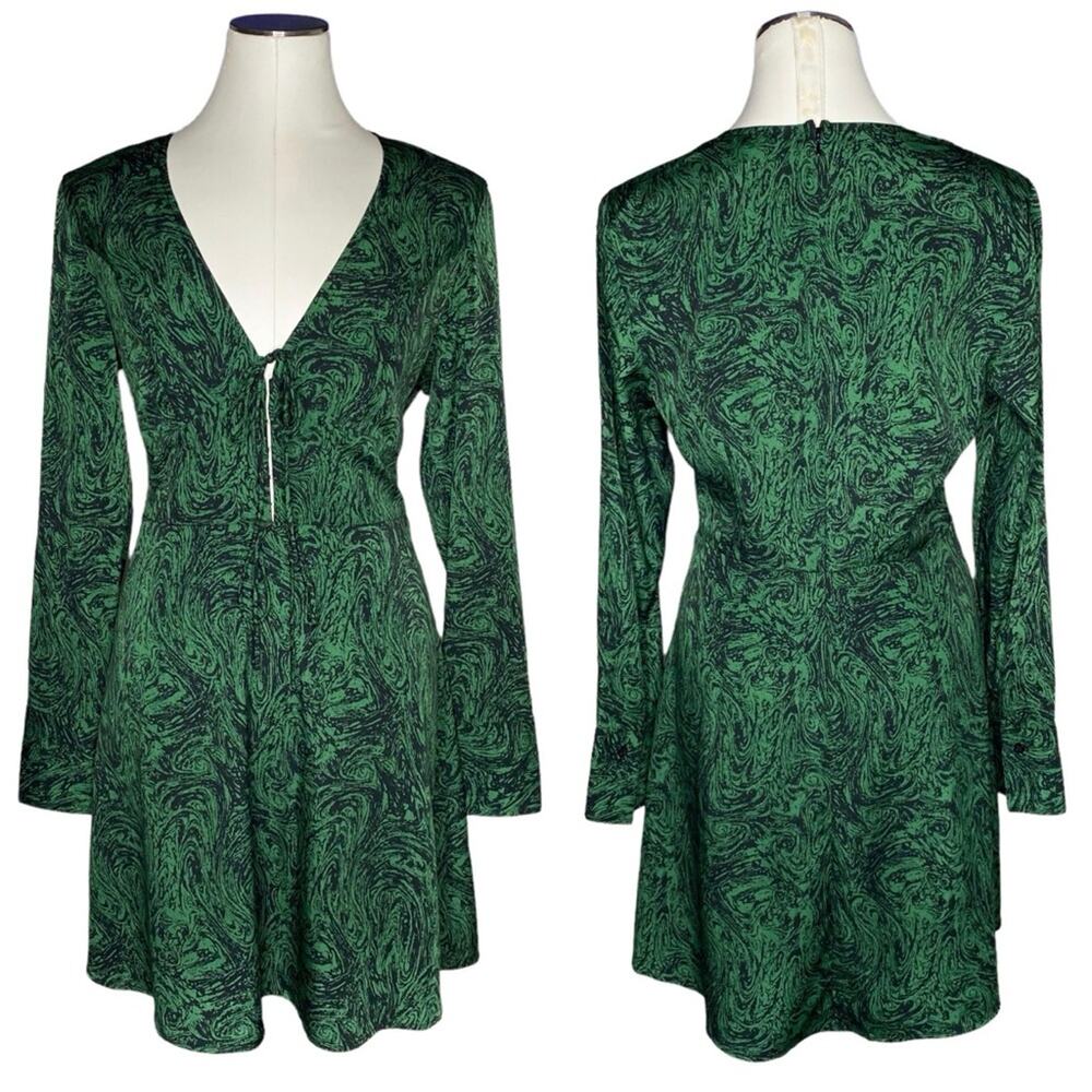 Who What Wear Collection Juliet Tie-Front Dress sz Large - Picture 10 of 10